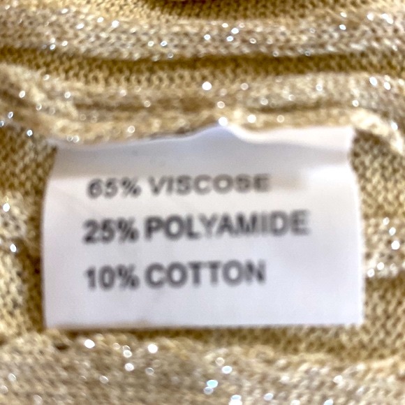 CBR gold lace up crop top sweater - Picture 5 of 6